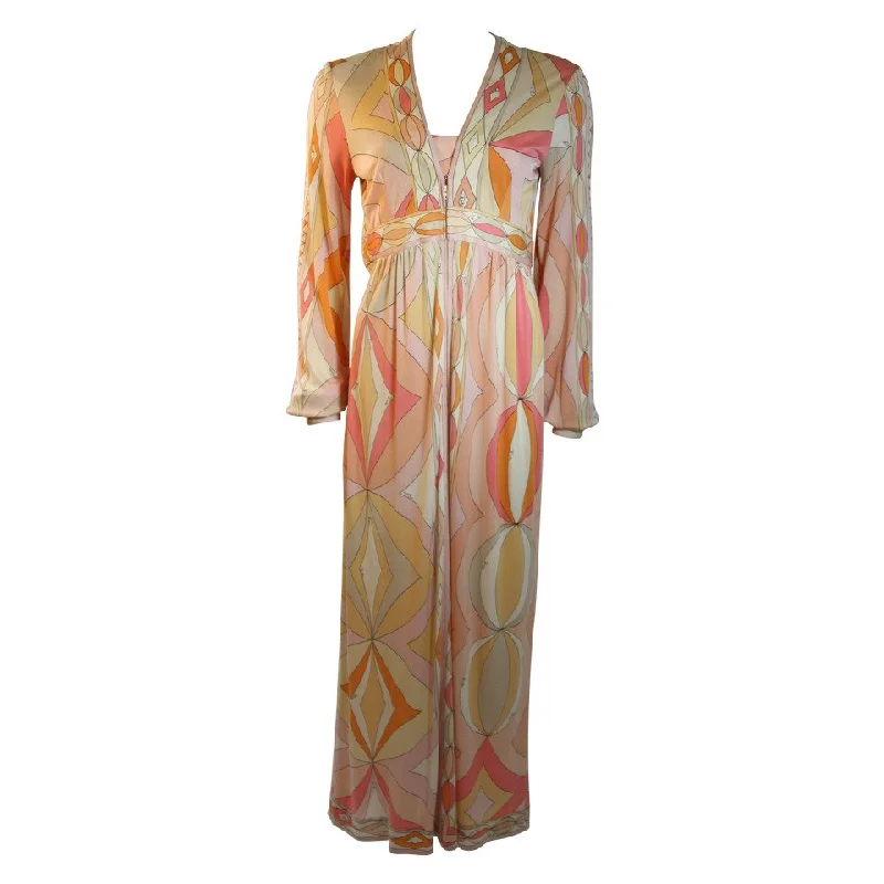 Unbeatable Prices EMILIO PUCCI Plunge Neckline Maxi Dress