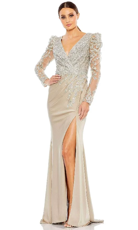 Customer Appreciation Sale Mac Duggal 20346 - Sheer Embroidered Evening Dress