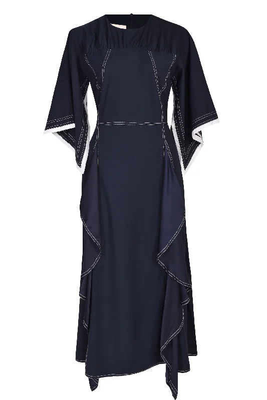 Shop and Save Lovebirds Magnolia Dress - Navy