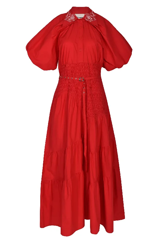 Super Deal Lovebirds Claudia Dress - Scarlet