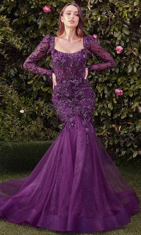 Weekend Flash Sale Andrea and Leo MA101 - Appliqued Mermaid Evening Gown