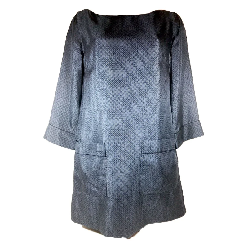 Don't Wait MARC JACOBS Blue Dot Silk Pajama Print Mini Dress Size 00