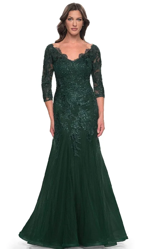 Fantastic Offers La Femme 30823 - Mermaid Tulle Evening Dress