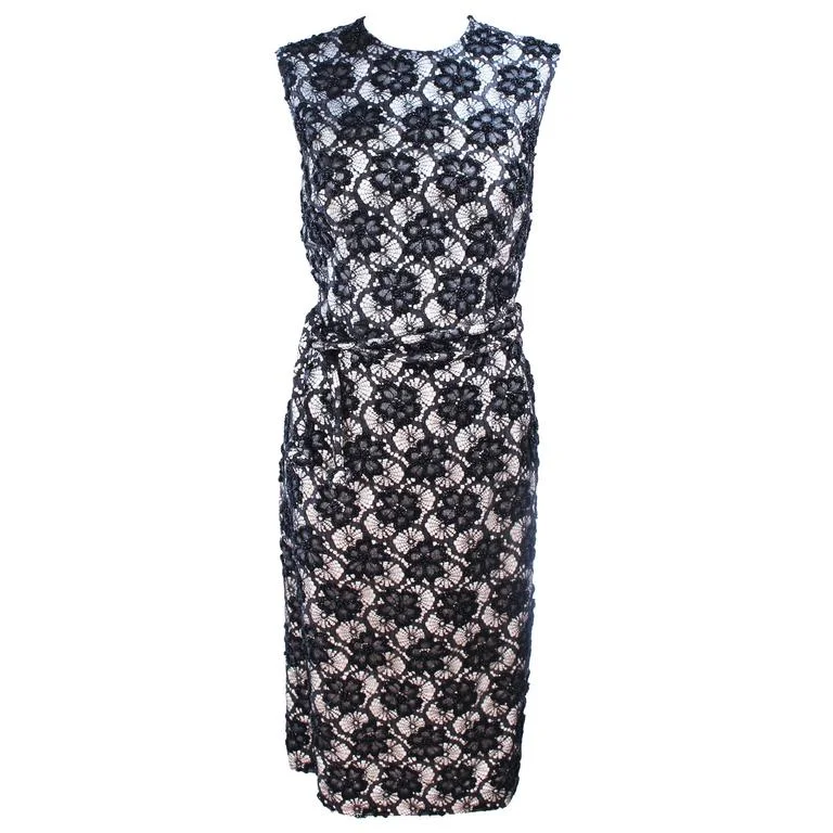 Best Bargains HAUTE COUTURE INTERNATIONAL 1960s Beaded Dress Size 10
