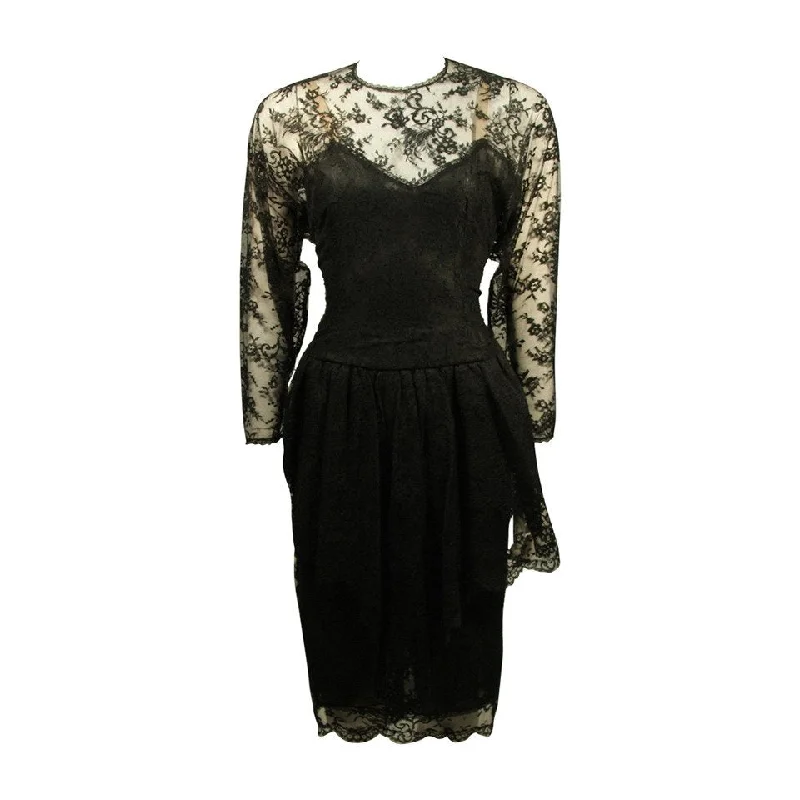 Great Deals OSCAR DE LA RENTA Lace Cocktail Dress Size 10