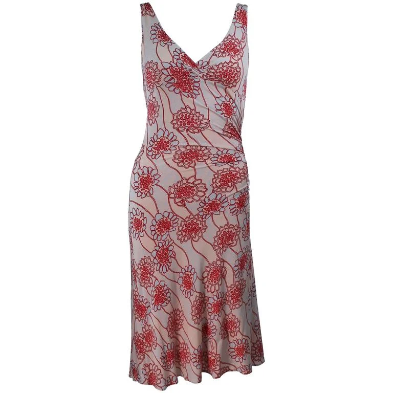 New Deals LIDA BADAY Pale Pink & Beige Light Weight Stretch Dress Size S
