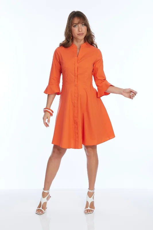 Buy More, Save More Cocktail 3/4 Bell Sleeve Dress Pleated Front Line | Victory