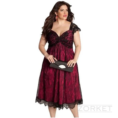 Value Deals Plus Size Dress With Lace