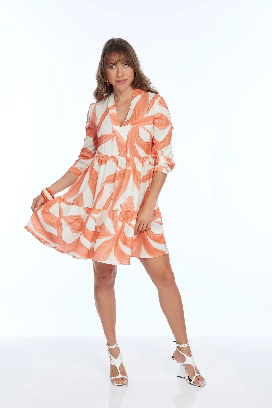 Don't Miss Women's Short Coral Flowy Dress LIOR Dolly