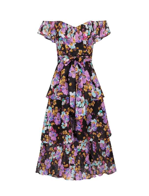 Midnight Madness EVOLET MIDI DRESS