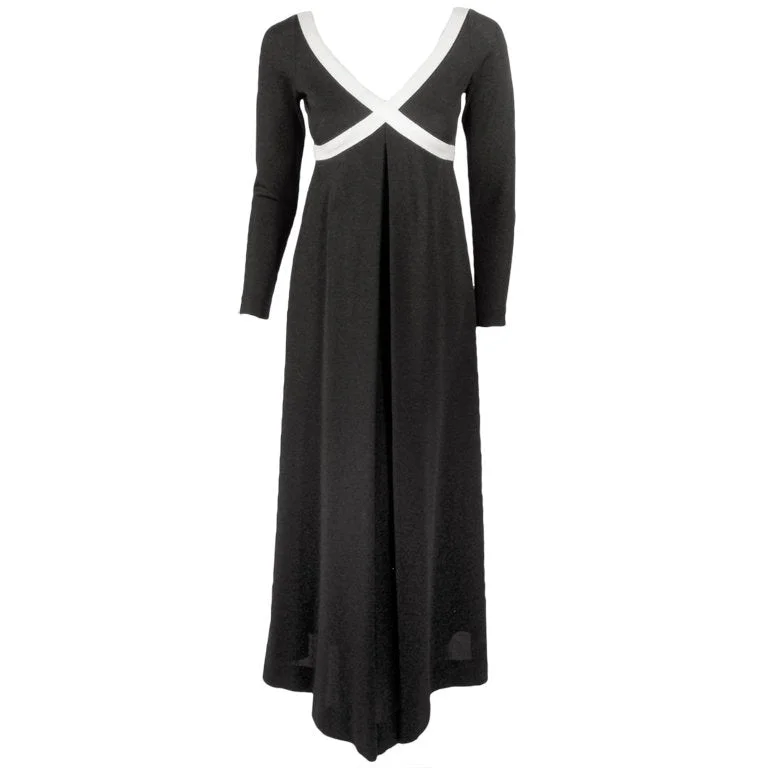 Super Sale RUDI GERNREICH Vintage Gold and Silver Lurex Knit Maxi Dress