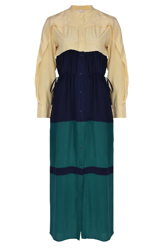 New Markdowns Lovebirds Peacock Dress - Multi Coloured