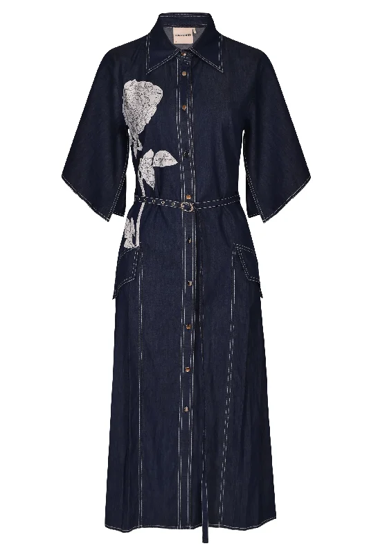 Value Deals Lovebirds Minster Dress - Indigo