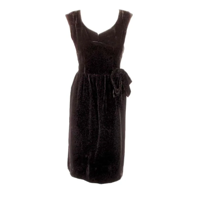 Sale Event CHRISTIAN DIOR Haute Couture Black Velvet Cocktail Dress