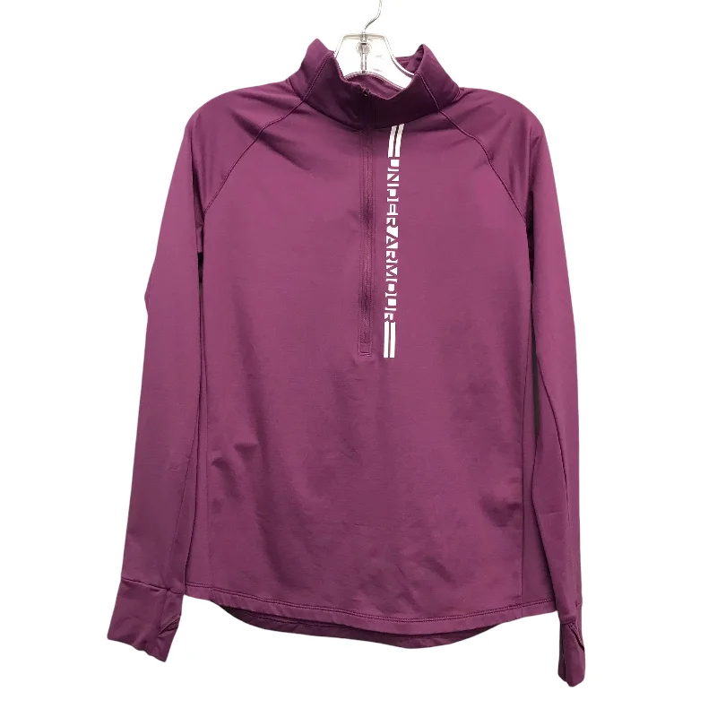 Get It Before It’s Gone Athletic Top Ls Collar By Under Armour In Purple, Size:L