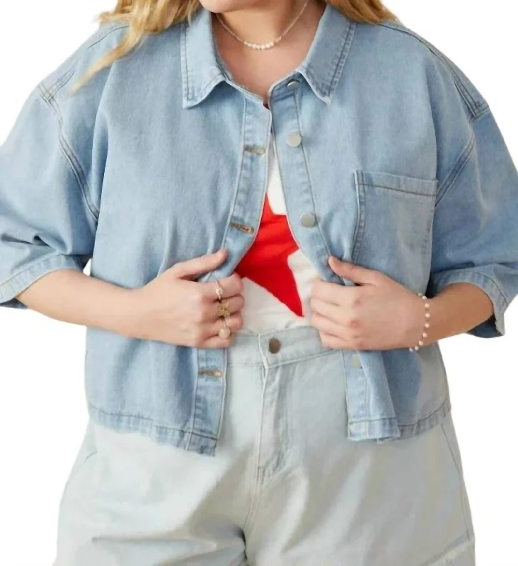 Crazy Deals Boxed Out Jacket In Denim