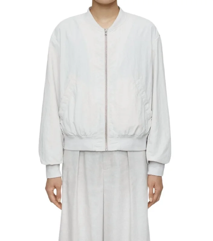 Buy Now Classic Bomber Jacket In Limestone
