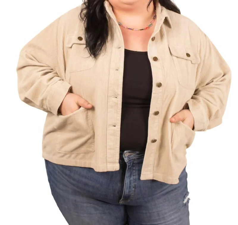 Lowest Prices Della Double Pocket Jacket In Bone
