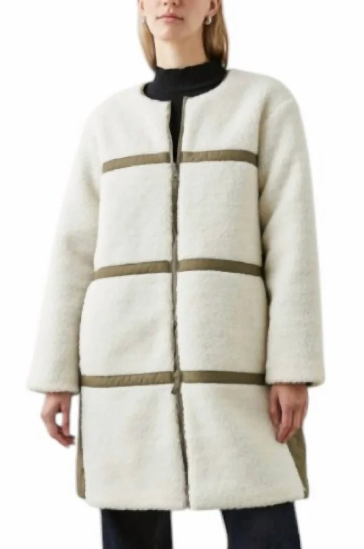 Huge Savings Granger Jacket In Ivory Olive Mix