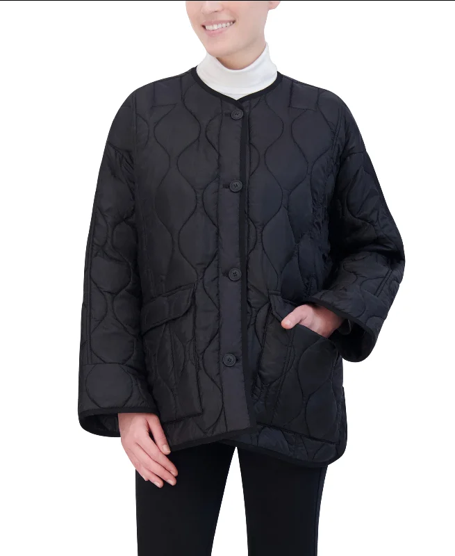 Final Markdown Hudson Jeans Women's Onion Quilting Oversized Liner Jacket