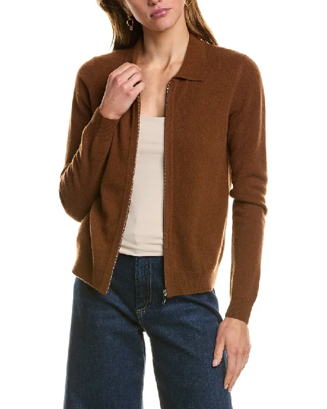 Special Price Kier + J Zip Cashmere Bomber Sweater