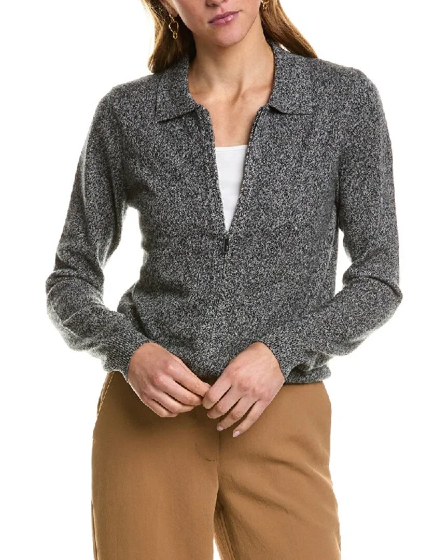 Time-Limited Offer Kier + J Zip Cashmere Bomber Sweater