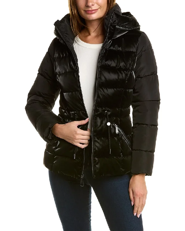 New Deals Laundry by Shelli Segal Quilted Drawstring Jacket