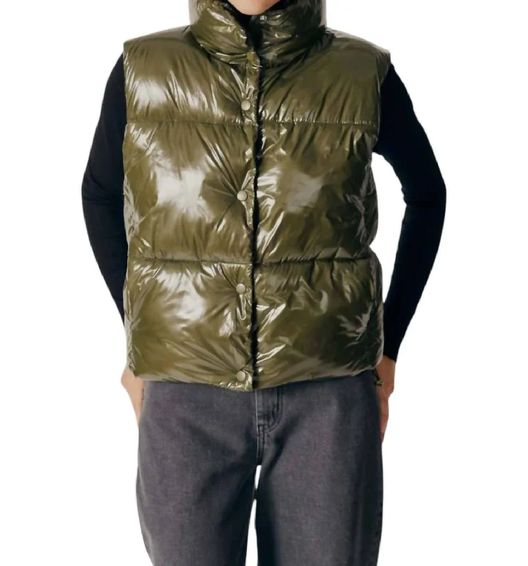 Referral Discount Marmi Puffer Vest In Green
