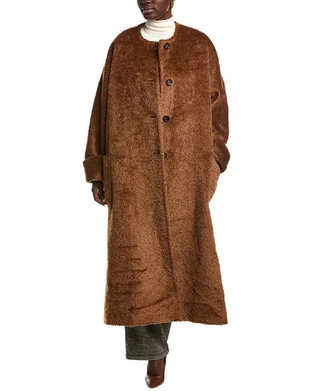 Act Now Max Mara Hudson Alpaca& Wool-Blend Coat