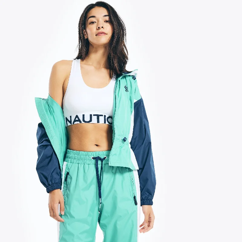 Savings Spectacular Nautica Womens Reissue Colorblock Peplum Jacket