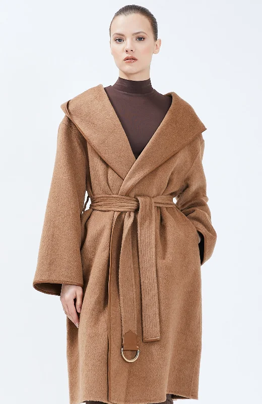 Savings Bonanza Nicole Benisti Womens Tessa Wrap Cashmere Coat