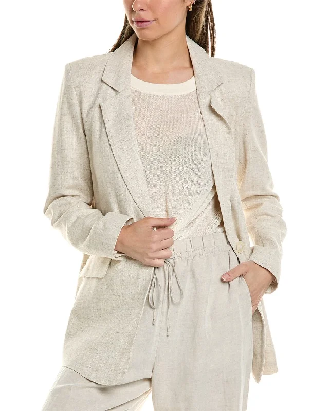 Bargain Prices OAT NEW YORK Linen-Blend Blazer