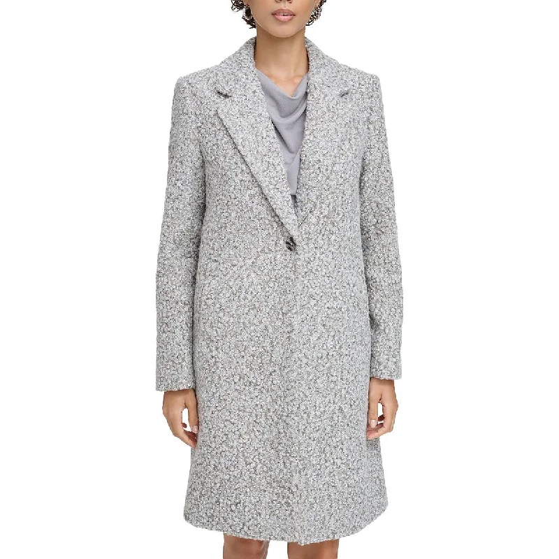 Instant Discount Petites Womens Textured Long Sleeve Teddy Coat