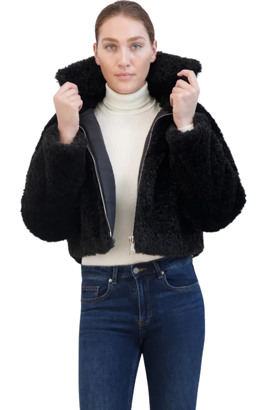 Bonus Savings Rebecca Minkkoff Women's Cropped Faux Fur