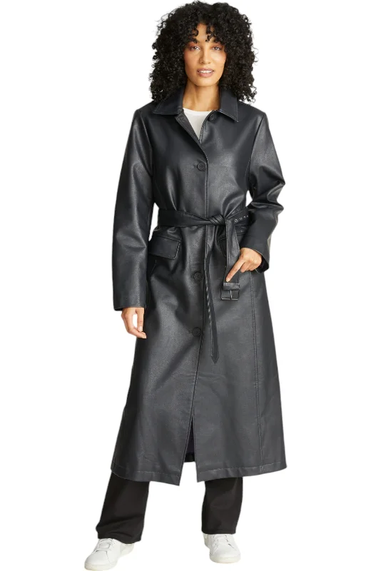 Discount Deals Rebecca Minkkoff Women's Vegan Leather Trench