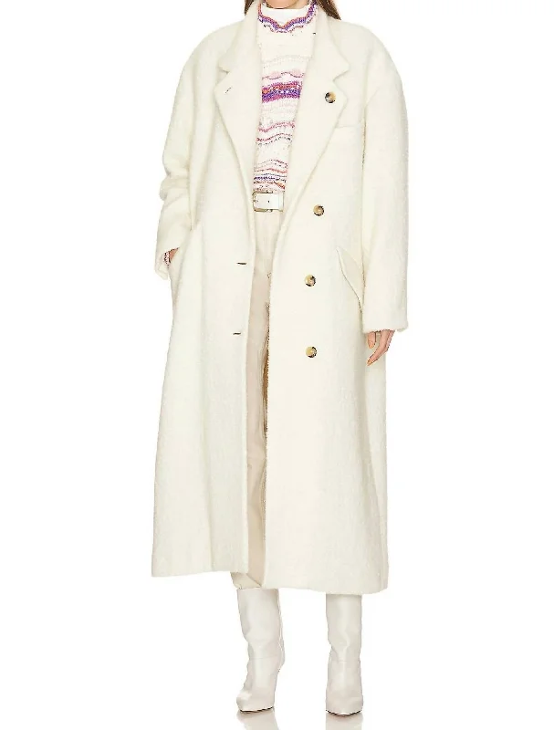 Deal Dash Sabine Coat In Ecru