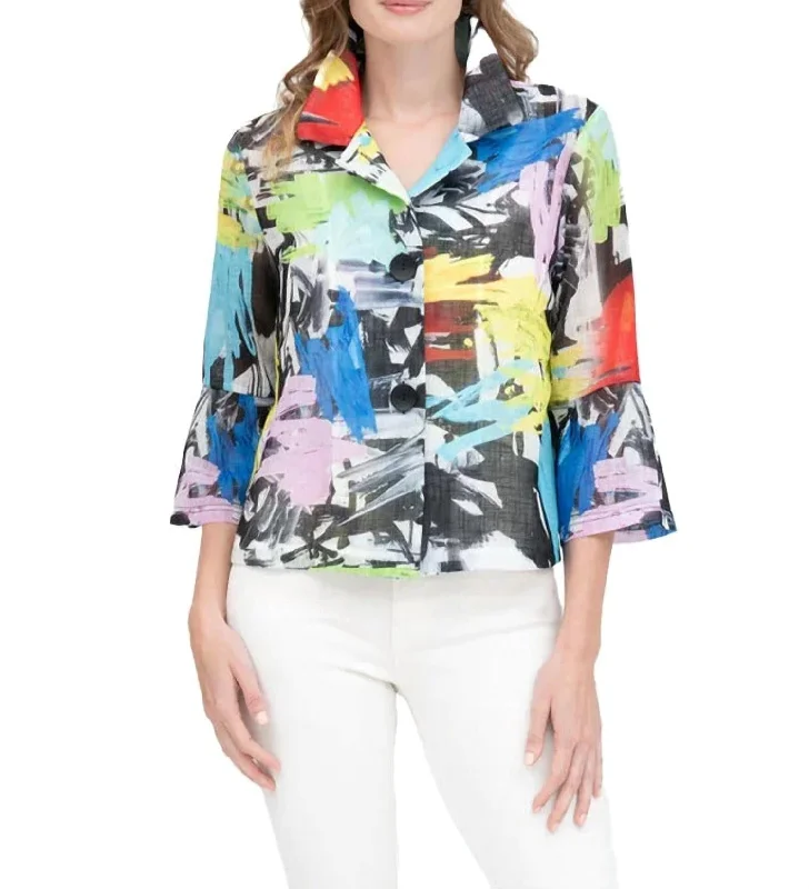 Super Sale Street Art Jacket In Multi