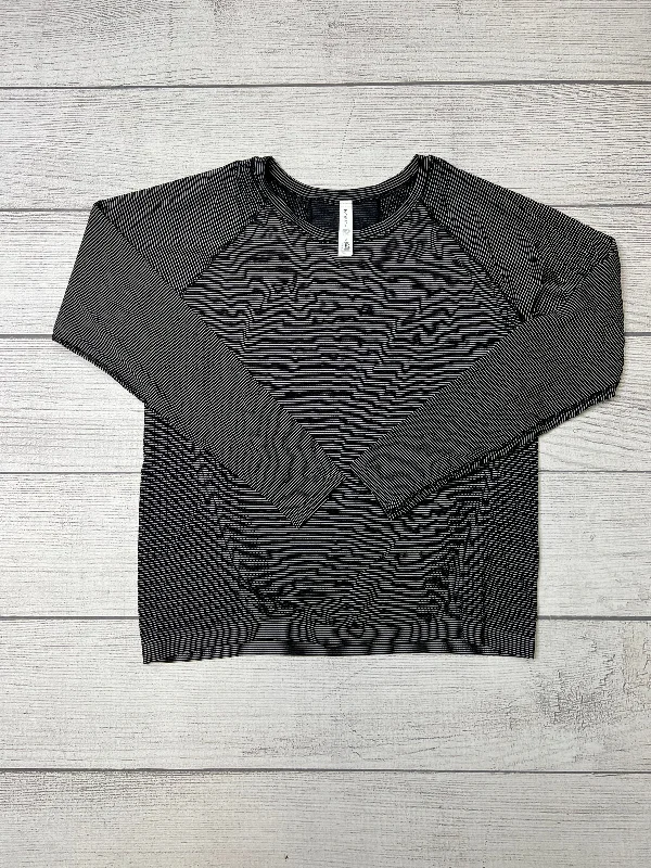 Massive Deals Striped Athletic Top Long Sleeve Crewneck Athleta, Size Xl