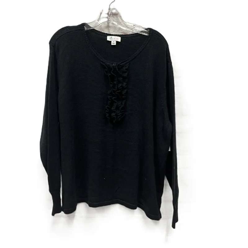 Special Buy Sweater By Denim And Company In Black, Size: 3x