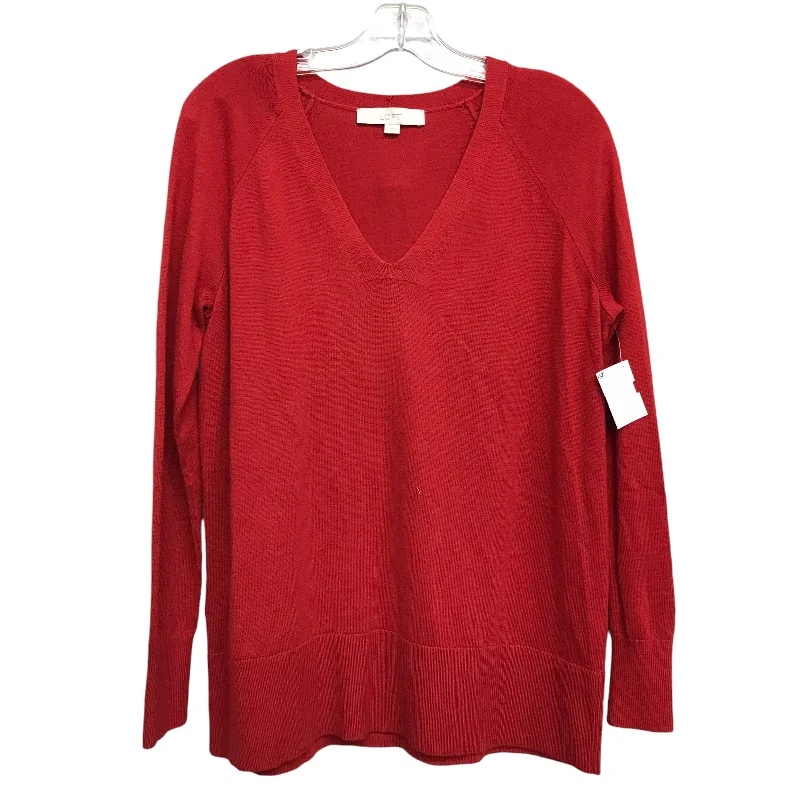 Deal Frenzy Sweater By Loft In Red, Size:M