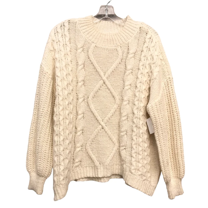 Crazy Deals Sweater By So In White, Size:L