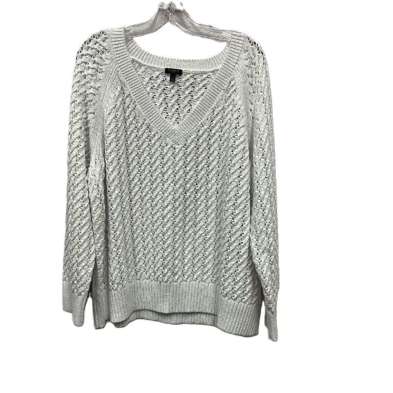 Doorbuster Deal Sweater By Talbots In White, Size: 2x