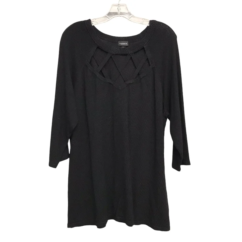 Instant Discount Sweater By Torrid In Black, Size:3X