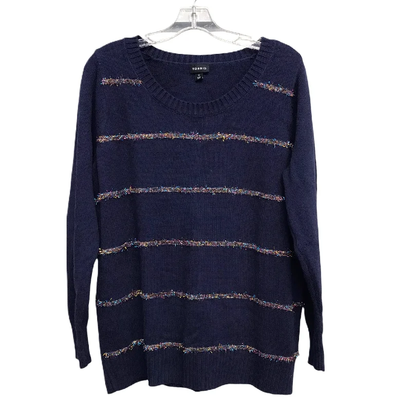 Mega Deal Sweater By Torrid In Navy, Size: L
