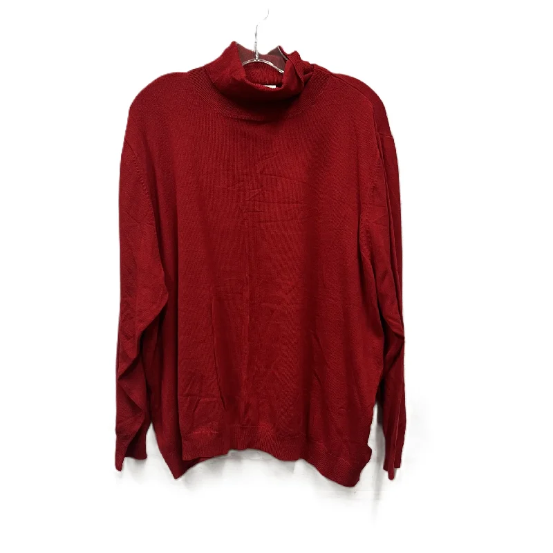 Blowout Sale Sweater By whisper knit In Red, Size: 3x