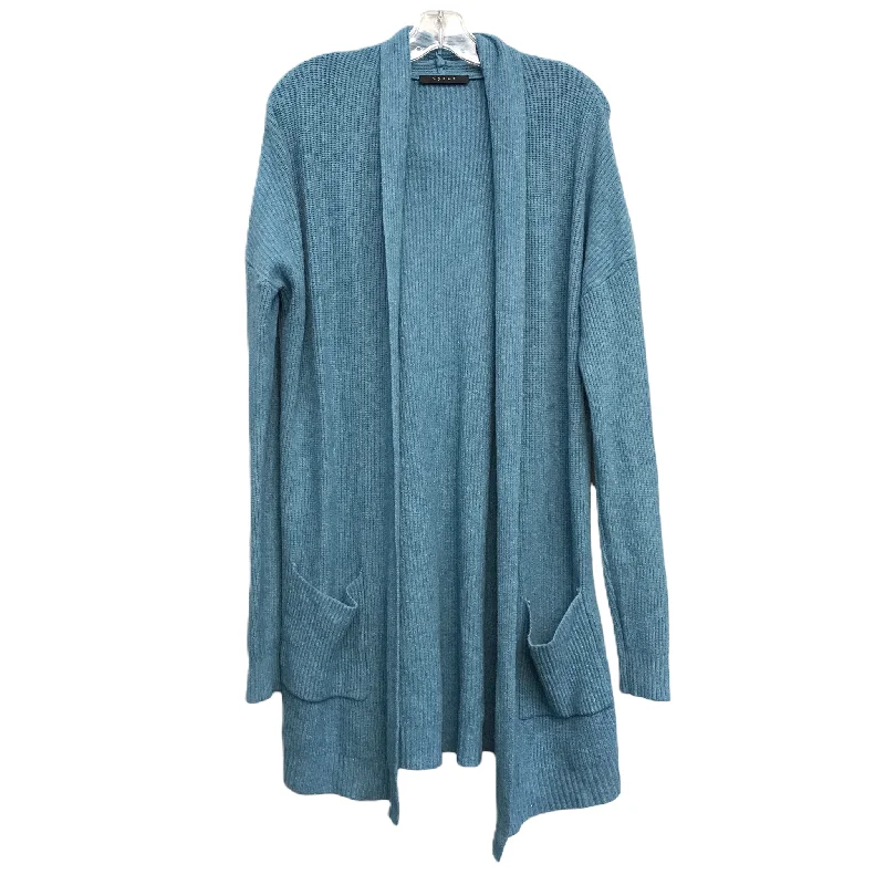 Holiday Sale Sweater Cardigan By Cyrus Knits In Blue, Size: Xs