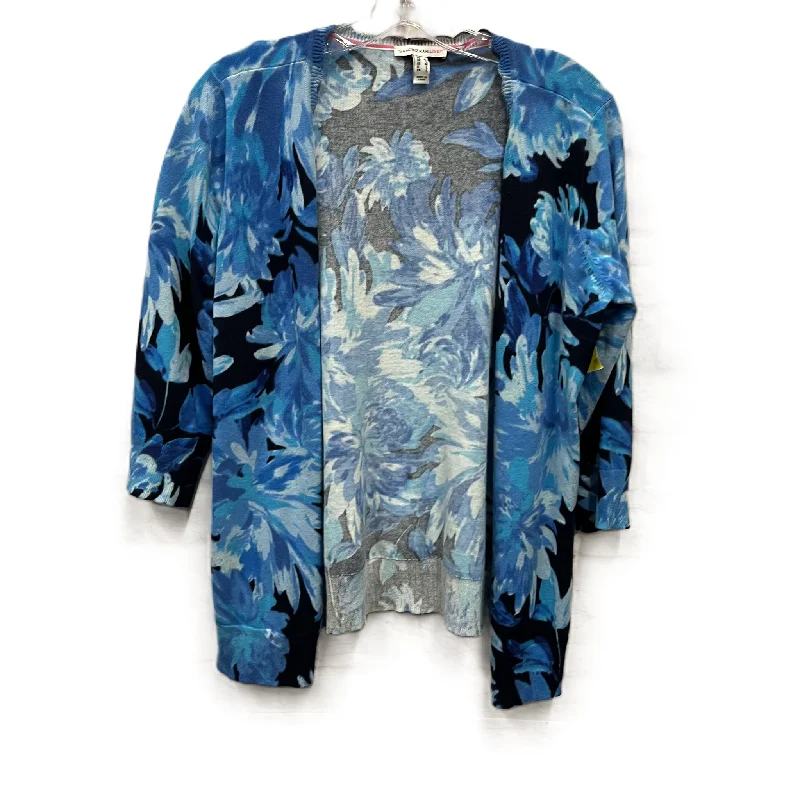 Midnight Madness Sweater Cardigan By Isaac Mizrahi Live Qvc In Blue, Size: M