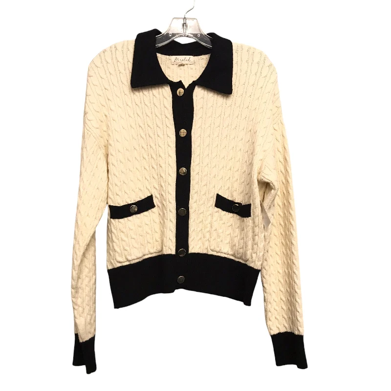 Midnight Sale Sweater Cardigan By Marled In Black & White, Size:L