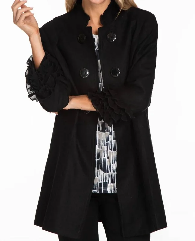 Massive Deals Tailored Perfectly Coat In Black