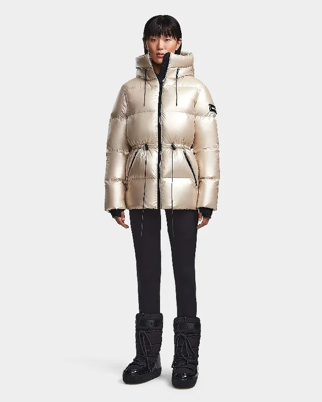 New Markdowns TATYANA WOMEN'S METALLIC DOWN PUFFER
